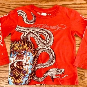 Ed Hardy Hollywood Kids 4-5 Long-sleeved T-shirt